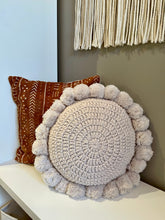 Load image into Gallery viewer, Knitted Pom Pom Pillow

