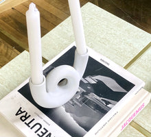 Load image into Gallery viewer, Knotted Ceramic Candle Holder
