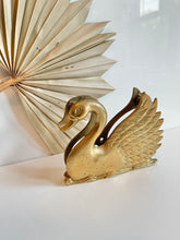 Load image into Gallery viewer, Vintage Brass Swan Door Knocker

